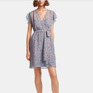 French Connection Celestia Sheer Wrap Dress